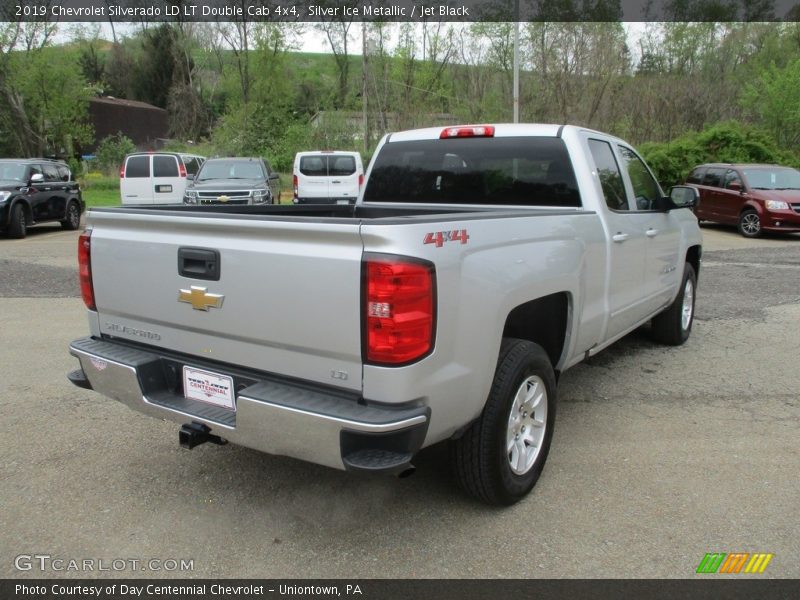 Silver Ice Metallic / Jet Black 2019 Chevrolet Silverado LD LT Double Cab 4x4