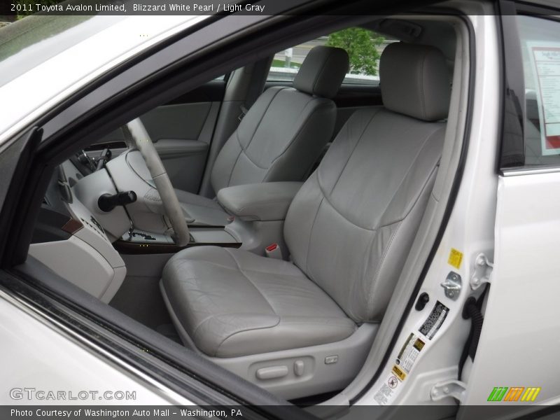 Blizzard White Pearl / Light Gray 2011 Toyota Avalon Limited