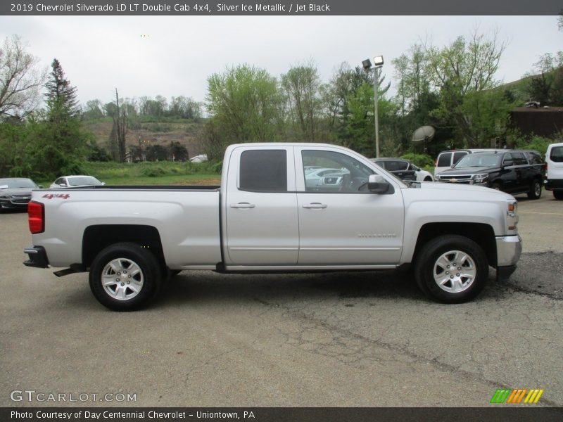 Silver Ice Metallic / Jet Black 2019 Chevrolet Silverado LD LT Double Cab 4x4