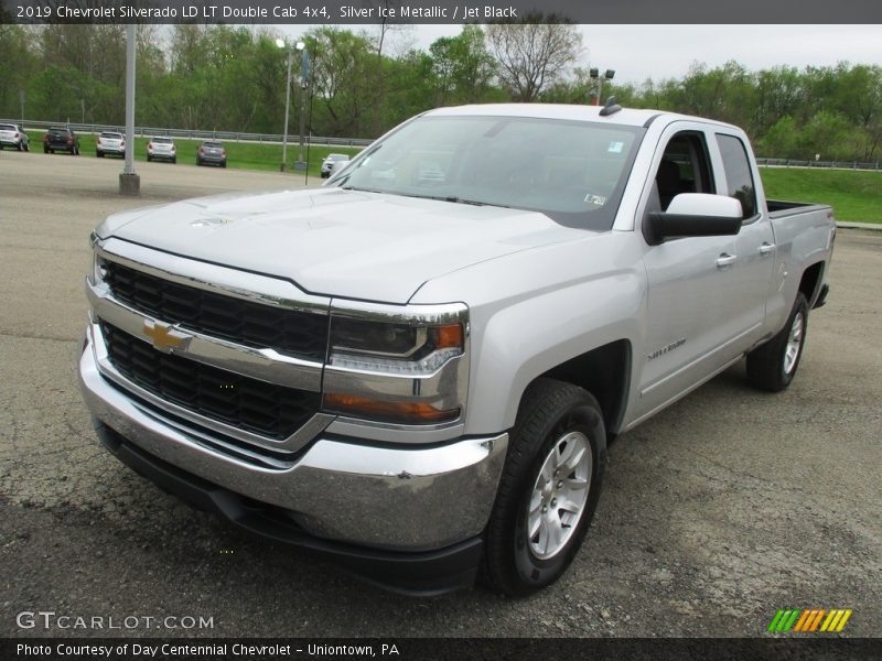 Silver Ice Metallic / Jet Black 2019 Chevrolet Silverado LD LT Double Cab 4x4