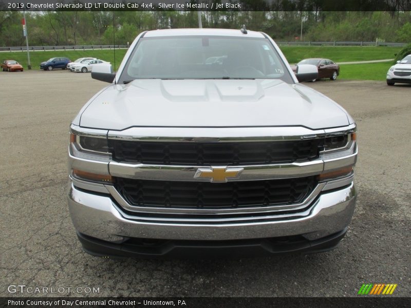 Silver Ice Metallic / Jet Black 2019 Chevrolet Silverado LD LT Double Cab 4x4