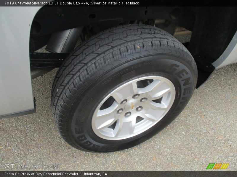 Silver Ice Metallic / Jet Black 2019 Chevrolet Silverado LD LT Double Cab 4x4