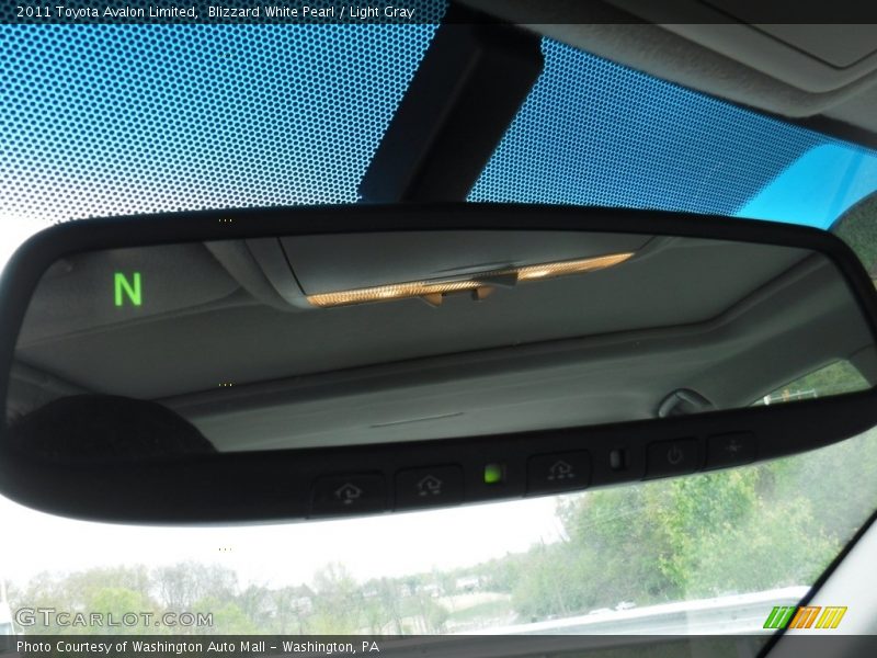 Blizzard White Pearl / Light Gray 2011 Toyota Avalon Limited