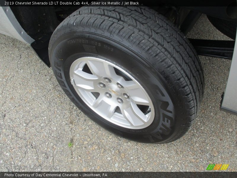 Silver Ice Metallic / Jet Black 2019 Chevrolet Silverado LD LT Double Cab 4x4