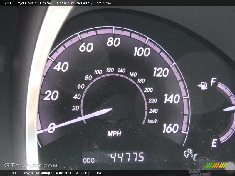 Blizzard White Pearl / Light Gray 2011 Toyota Avalon Limited