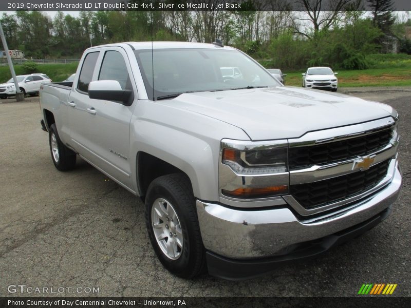 Silver Ice Metallic / Jet Black 2019 Chevrolet Silverado LD LT Double Cab 4x4