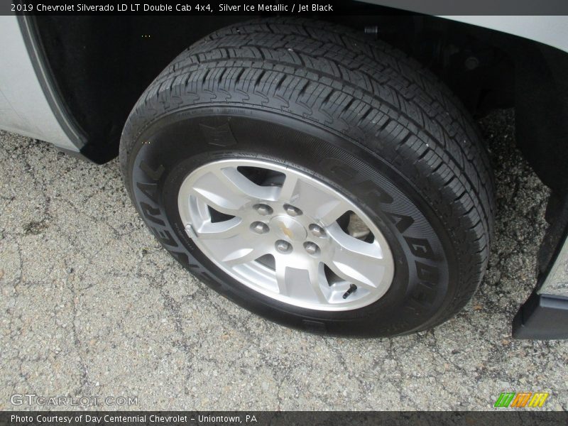 Silver Ice Metallic / Jet Black 2019 Chevrolet Silverado LD LT Double Cab 4x4