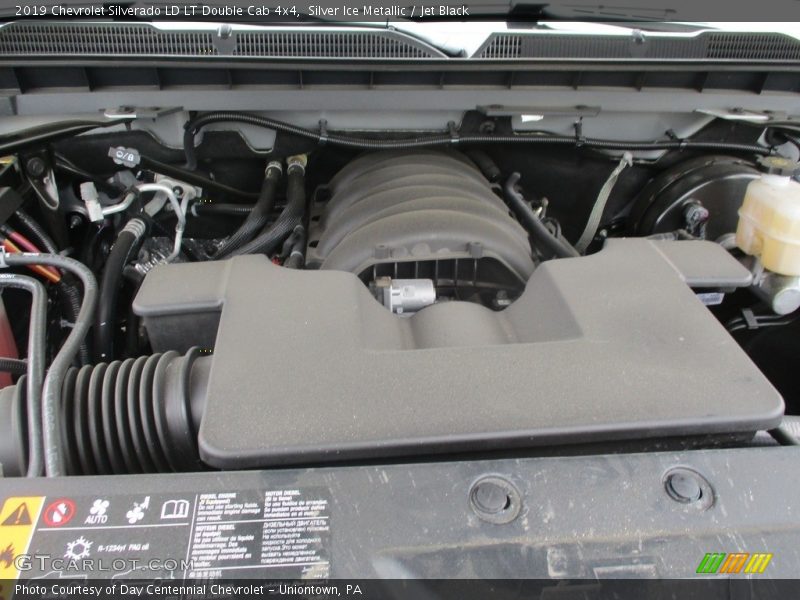 Silver Ice Metallic / Jet Black 2019 Chevrolet Silverado LD LT Double Cab 4x4