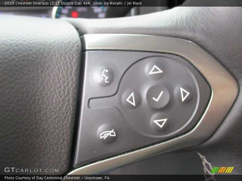 Silver Ice Metallic / Jet Black 2019 Chevrolet Silverado LD LT Double Cab 4x4