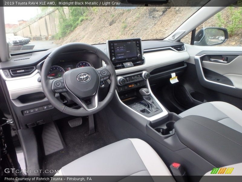  2019 RAV4 XLE AWD Light Gray Interior