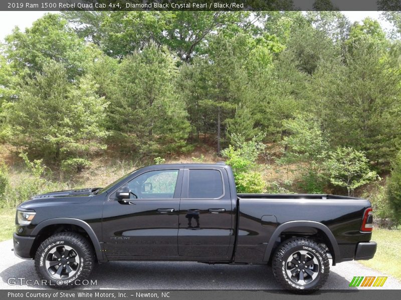  2019 1500 Rebel Quad Cab 4x4 Diamond Black Crystal Pearl