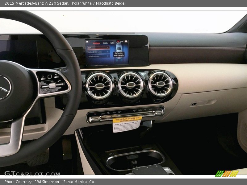 Polar White / Macchiato Beige 2019 Mercedes-Benz A 220 Sedan