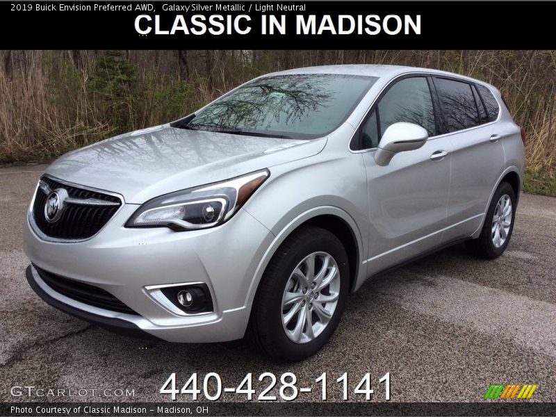 Galaxy Silver Metallic / Light Neutral 2019 Buick Envision Preferred AWD