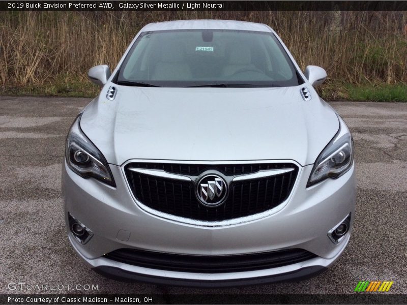 Galaxy Silver Metallic / Light Neutral 2019 Buick Envision Preferred AWD