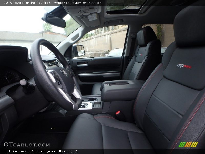 Front Seat of 2019 Tundra TRD Pro CrewMax 4x4