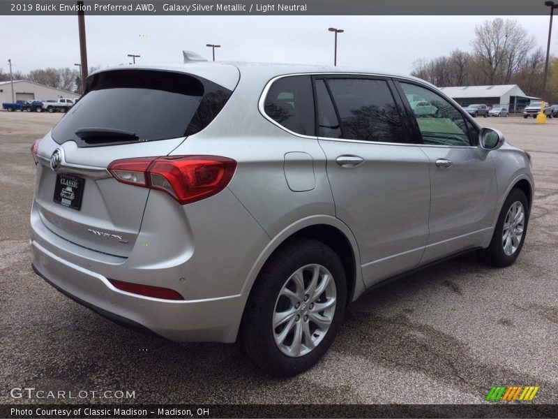 Galaxy Silver Metallic / Light Neutral 2019 Buick Envision Preferred AWD