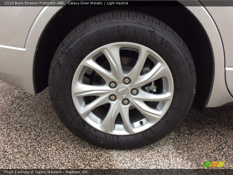 Galaxy Silver Metallic / Light Neutral 2019 Buick Envision Preferred AWD