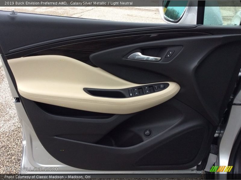 Galaxy Silver Metallic / Light Neutral 2019 Buick Envision Preferred AWD
