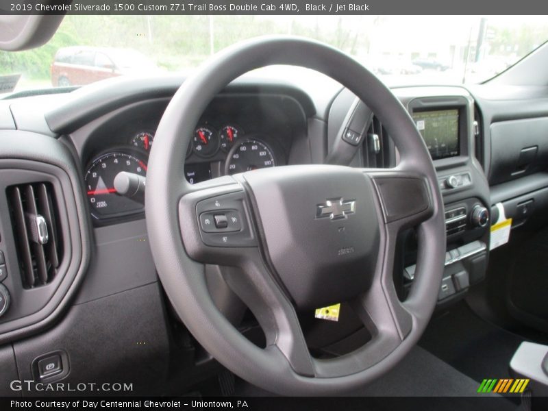 Black / Jet Black 2019 Chevrolet Silverado 1500 Custom Z71 Trail Boss Double Cab 4WD