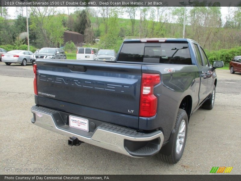 Deep Ocean Blue Metallic / Jet Black 2019 Chevrolet Silverado 1500 LT Double Cab 4WD