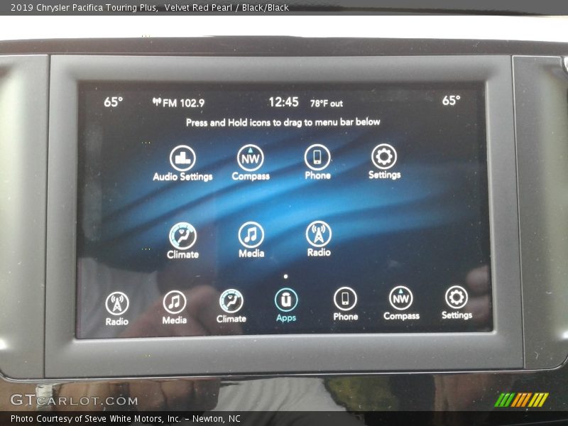 Velvet Red Pearl / Black/Black 2019 Chrysler Pacifica Touring Plus