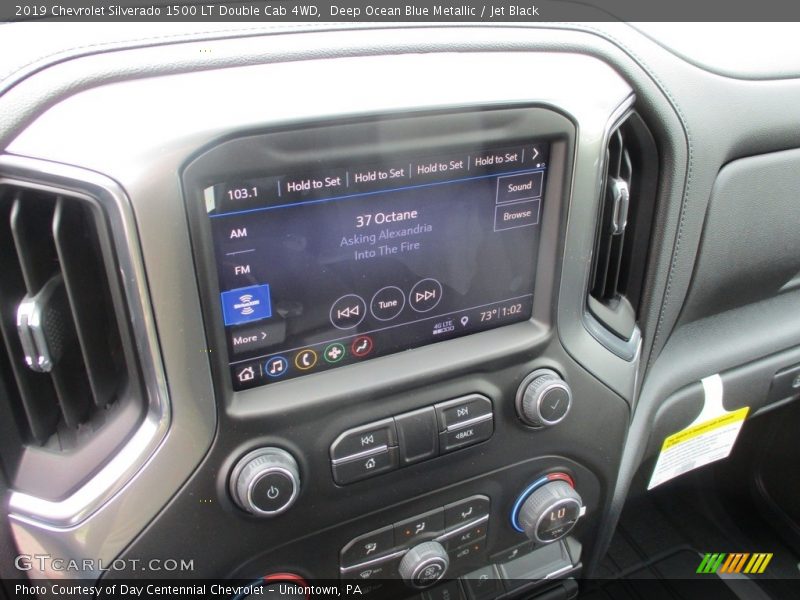Deep Ocean Blue Metallic / Jet Black 2019 Chevrolet Silverado 1500 LT Double Cab 4WD