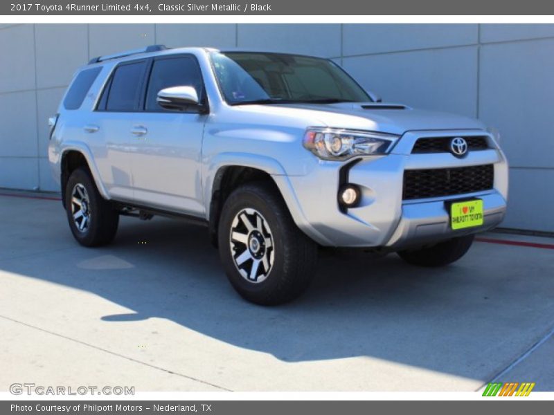 Classic Silver Metallic / Black 2017 Toyota 4Runner Limited 4x4