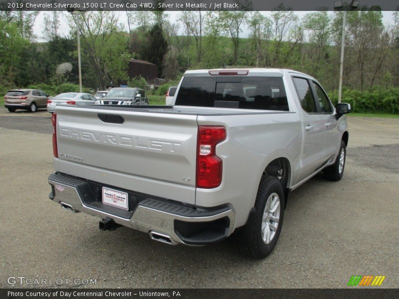 Silver Ice Metallic / Jet Black 2019 Chevrolet Silverado 1500 LT Crew Cab 4WD