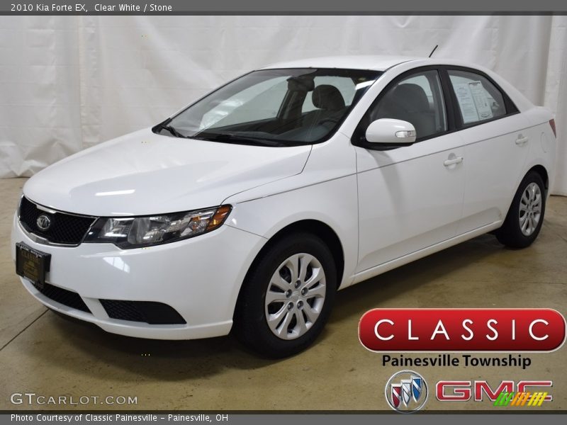 Clear White / Stone 2010 Kia Forte EX