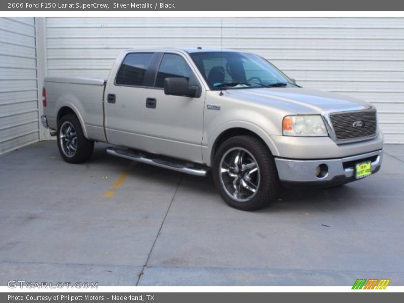 Silver Metallic / Black 2006 Ford F150 Lariat SuperCrew