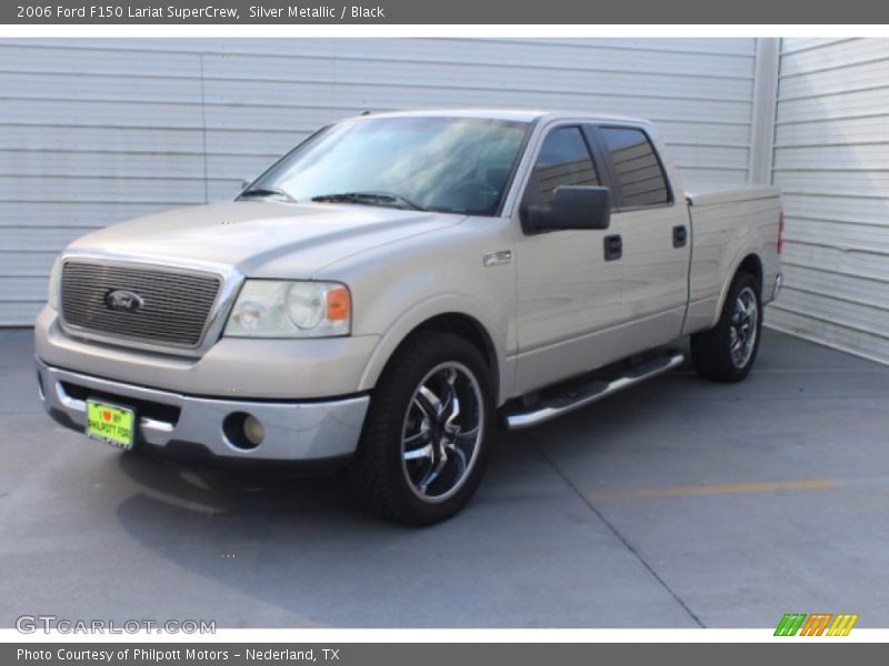 Silver Metallic / Black 2006 Ford F150 Lariat SuperCrew