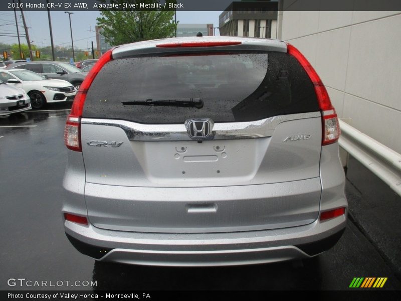 Alabaster Silver Metallic / Black 2016 Honda CR-V EX AWD