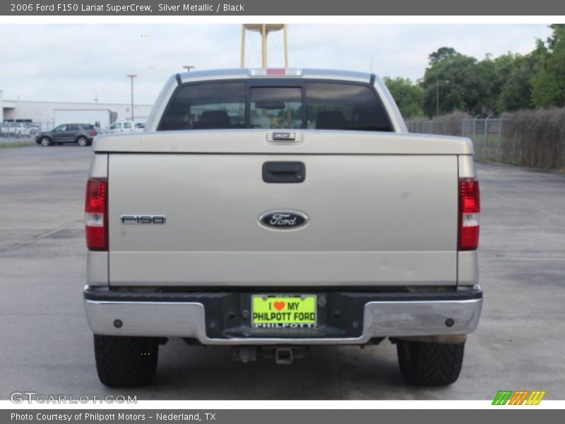 Silver Metallic / Black 2006 Ford F150 Lariat SuperCrew