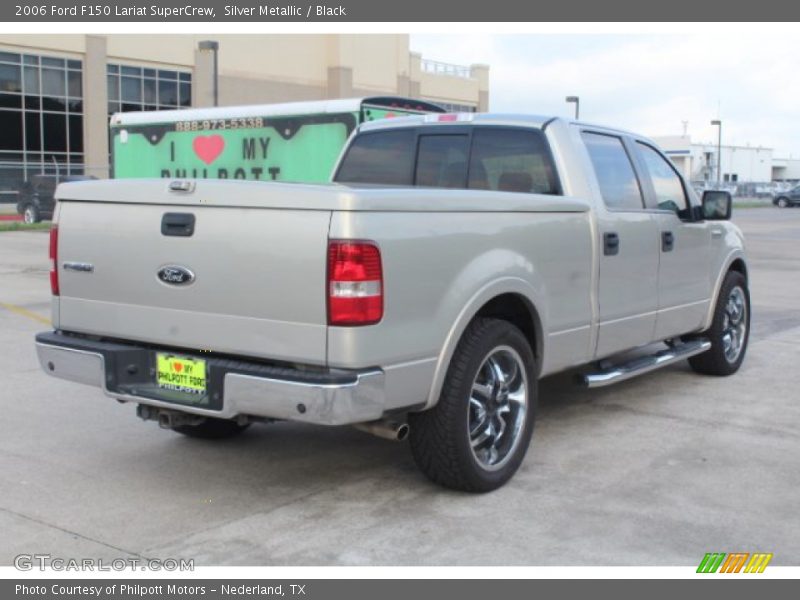 Silver Metallic / Black 2006 Ford F150 Lariat SuperCrew