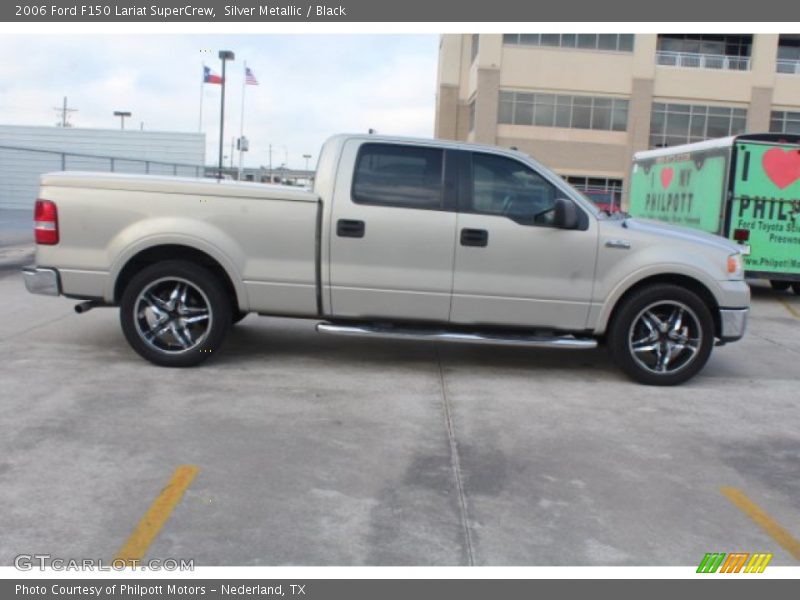 Silver Metallic / Black 2006 Ford F150 Lariat SuperCrew