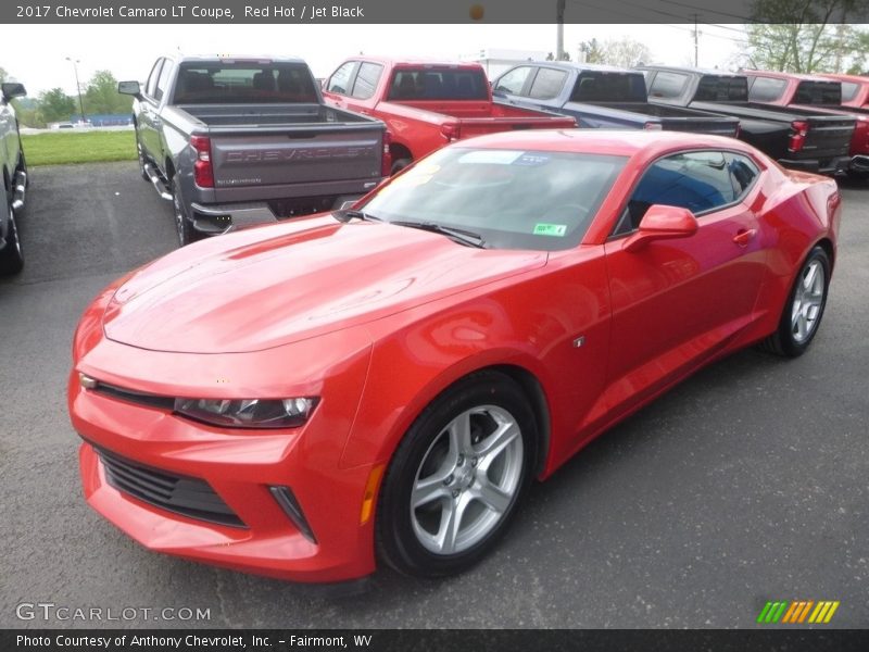 Red Hot / Jet Black 2017 Chevrolet Camaro LT Coupe