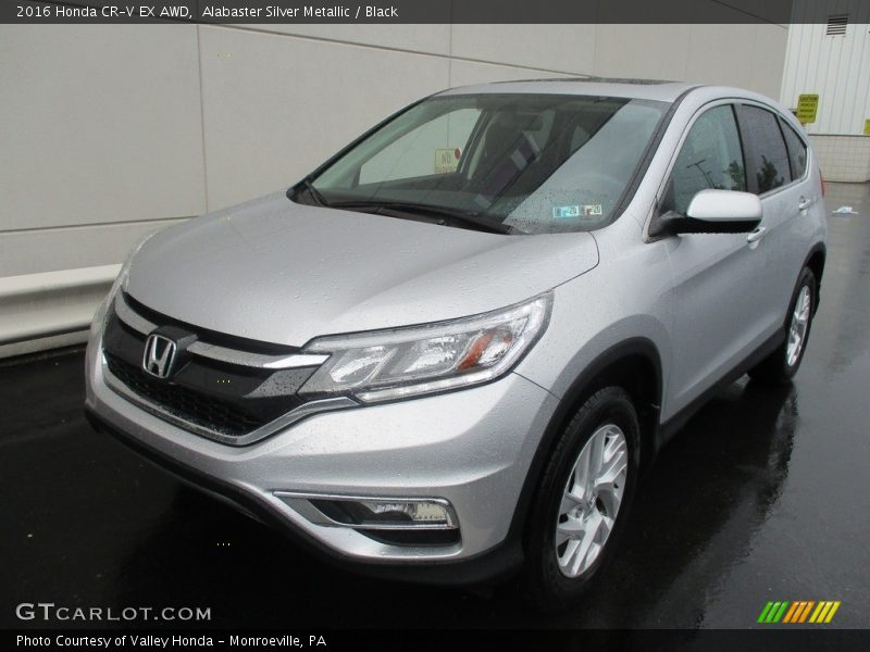 Alabaster Silver Metallic / Black 2016 Honda CR-V EX AWD