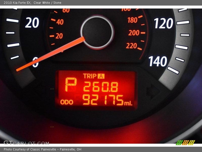 Clear White / Stone 2010 Kia Forte EX