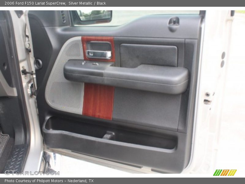Silver Metallic / Black 2006 Ford F150 Lariat SuperCrew