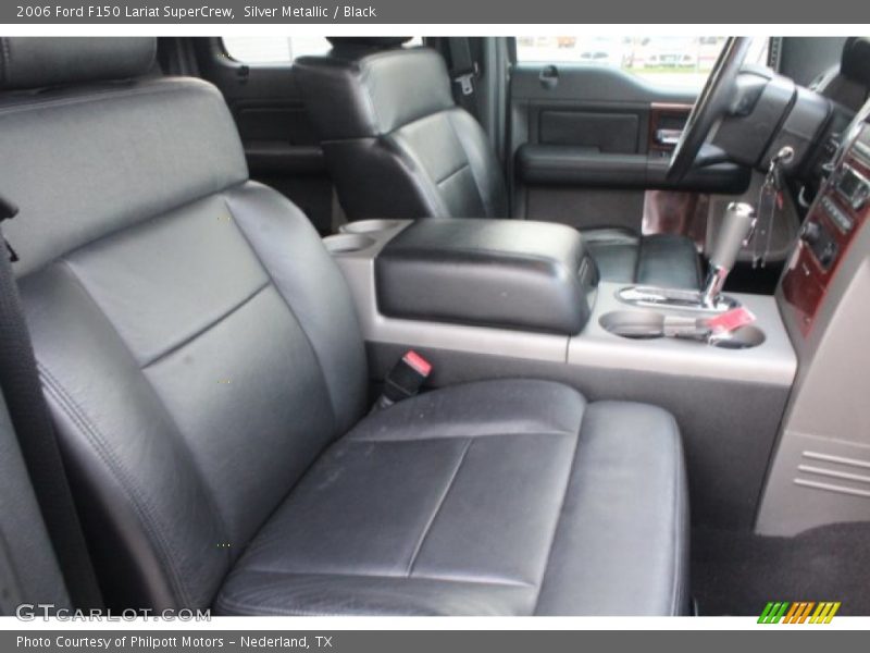 Silver Metallic / Black 2006 Ford F150 Lariat SuperCrew