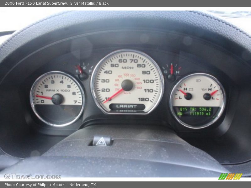 Silver Metallic / Black 2006 Ford F150 Lariat SuperCrew