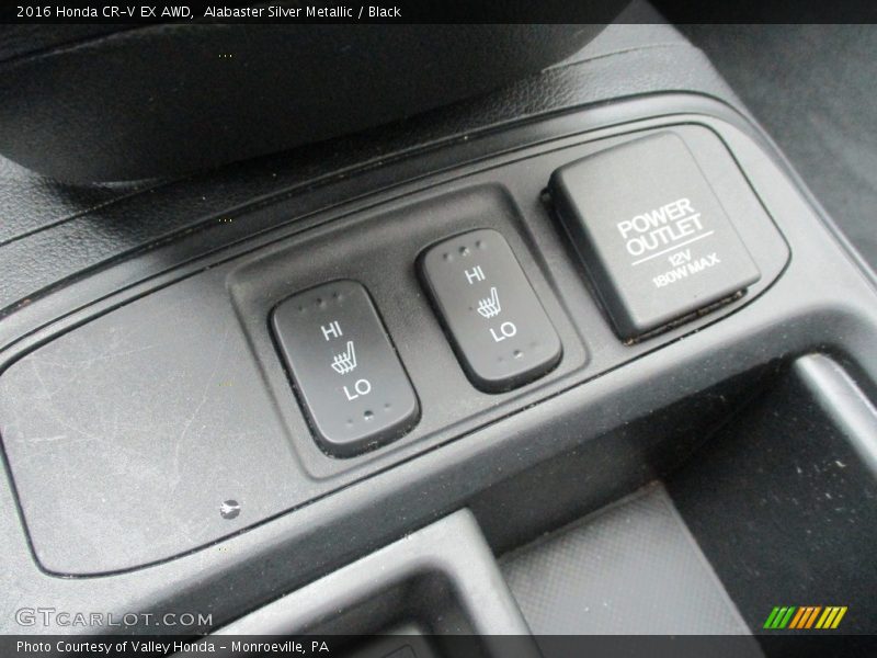 Alabaster Silver Metallic / Black 2016 Honda CR-V EX AWD