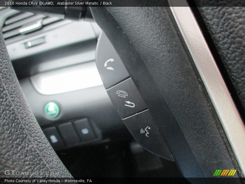 Alabaster Silver Metallic / Black 2016 Honda CR-V EX AWD