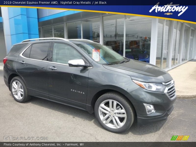 Nightfall Gray Metallic / Jet Black 2019 Chevrolet Equinox Premier AWD