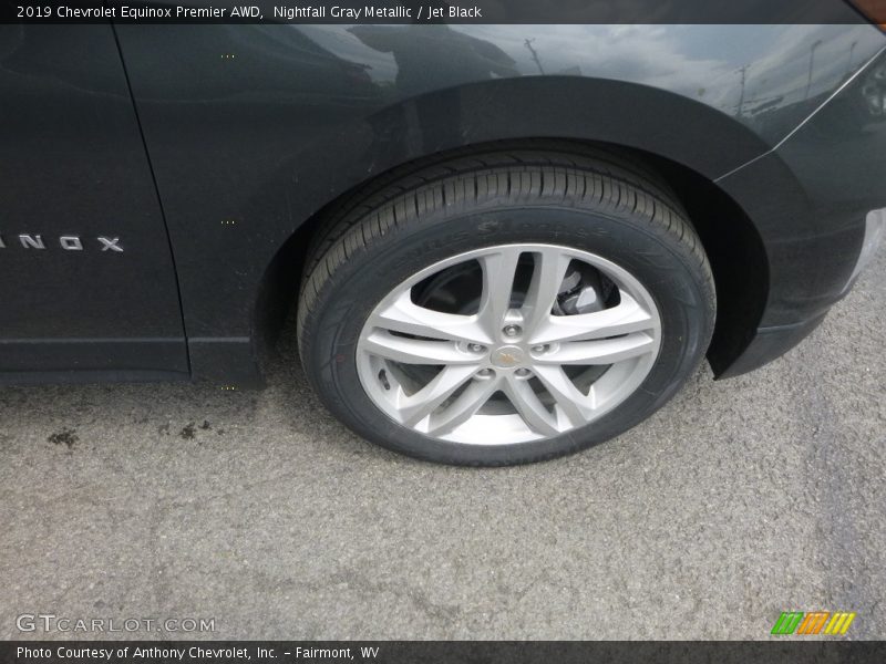 Nightfall Gray Metallic / Jet Black 2019 Chevrolet Equinox Premier AWD
