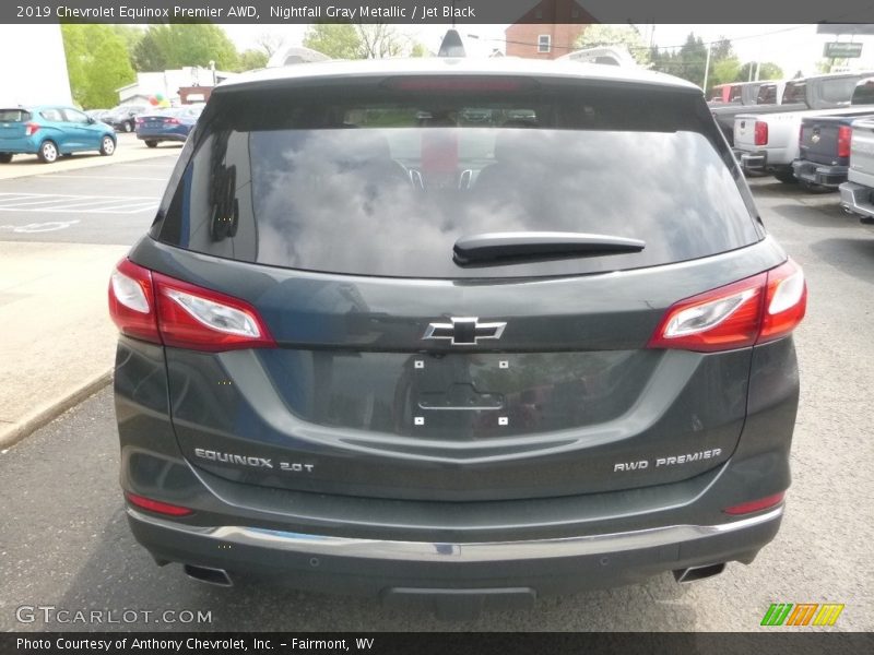 Nightfall Gray Metallic / Jet Black 2019 Chevrolet Equinox Premier AWD