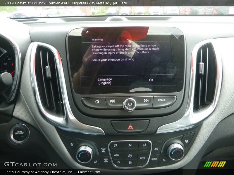 Nightfall Gray Metallic / Jet Black 2019 Chevrolet Equinox Premier AWD