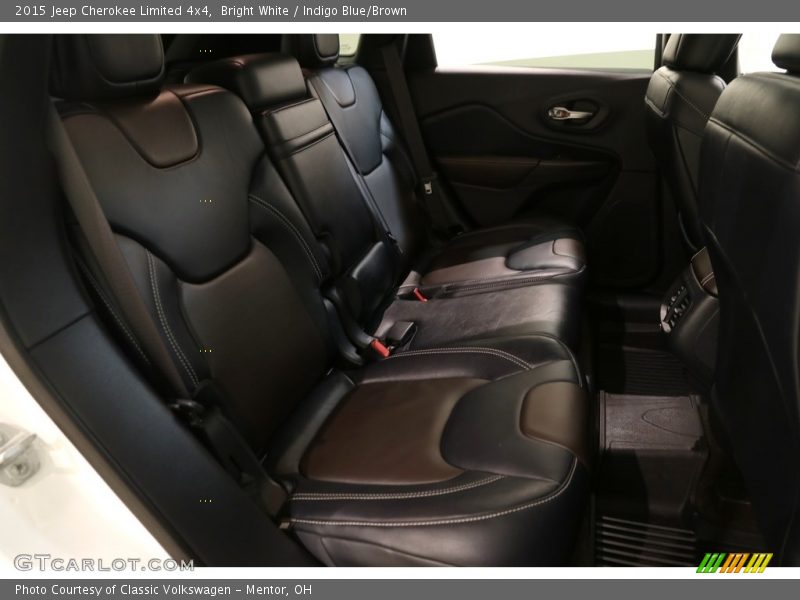 Bright White / Indigo Blue/Brown 2015 Jeep Cherokee Limited 4x4
