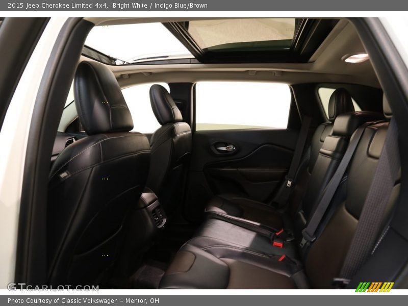 Bright White / Indigo Blue/Brown 2015 Jeep Cherokee Limited 4x4