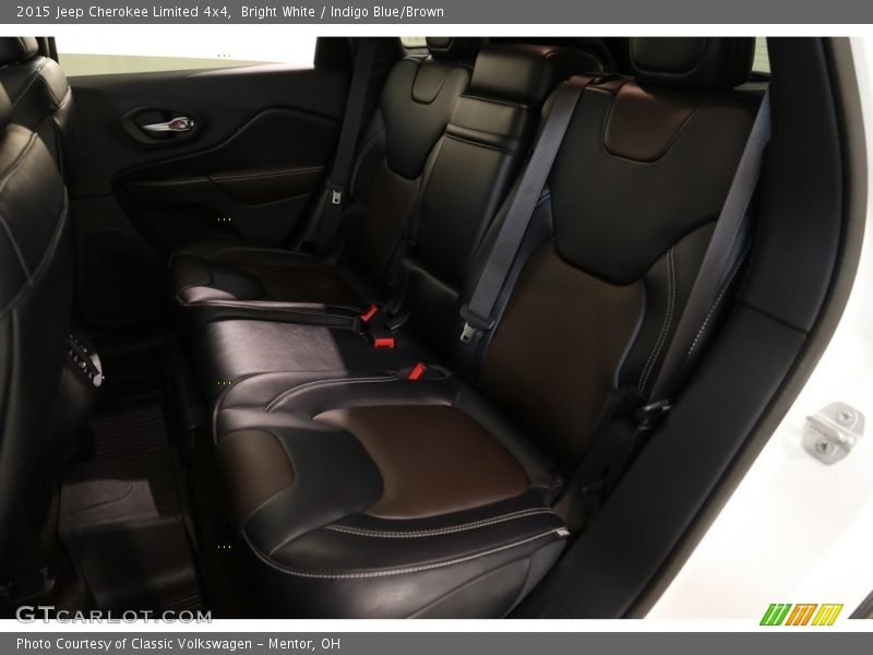 Bright White / Indigo Blue/Brown 2015 Jeep Cherokee Limited 4x4